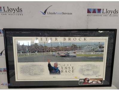 PETER BROCK "THE LAST RACE" LIMITED EDITION SIGNED...