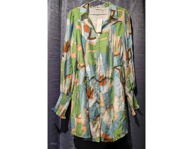 Lorraine Shirt Dress Ladies Size 10, Marble Patter...