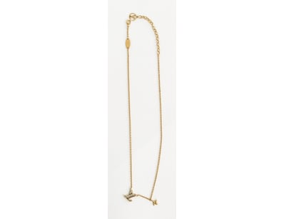 Louis Vuitton iconic necklace featuring gold-finis...