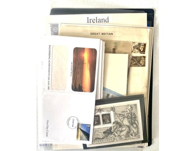 Great Britain And Ireland Stamp And Cover Selectio...