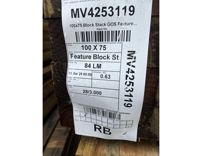 Block Stack GOS Feature 100 x 75mm

Profile: 100mm...