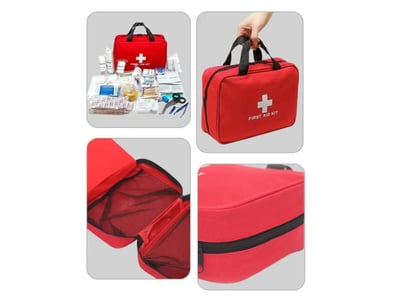 160 Piece First Aid Kit Case Emergency Medical Bag...