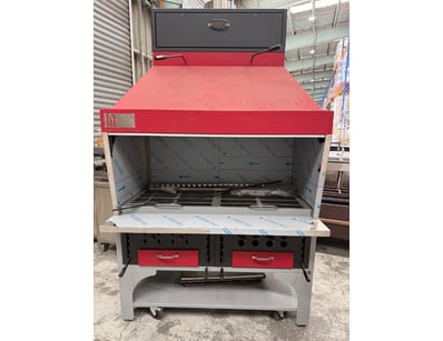 Professional-grade Italian-manufactured BBQ smoker...