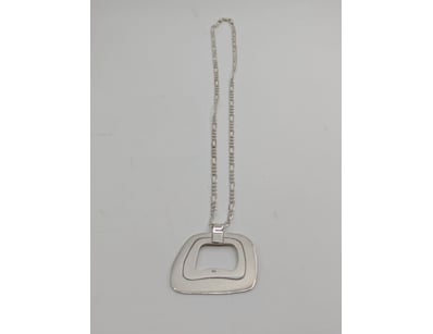 925 STERLING SILVER STATEMENT PENDANT WITH 925 STE...