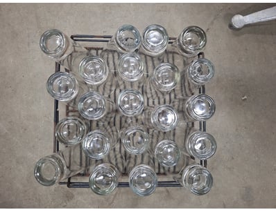 High Ball Glasses, Approximately 22, Includes Rack...