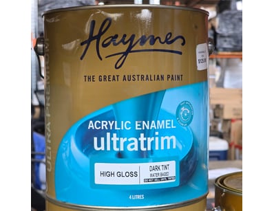 Haymes paint, Acrylic enamel, ultratrim, high glos...