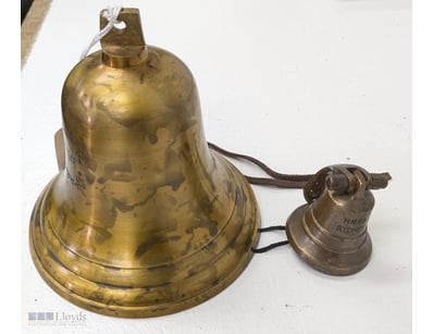 HMAS SYDNEY 1948 BRASS SHIP'S BELL WITH CLAPPER

I...