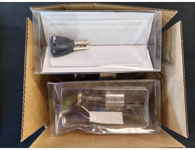 Lot comprising three Kovix outdoor stainless steel...