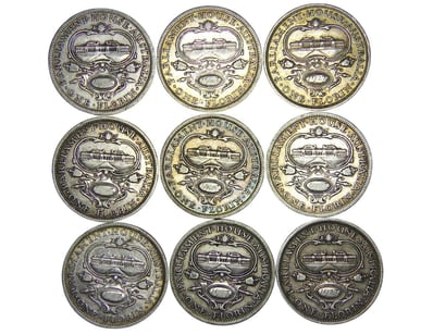 1927 AUSTRALIA KGV SILVER FLORIN X 9 COIN 

Please...