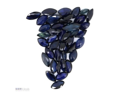 9.61CT TSW, NATURAL CORUNDUM SAPPHIRES     

Marqu...