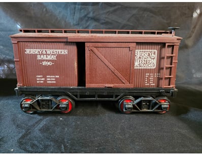 JERSEY & WESTERN RAILWAY BOXCAR MODEL 1890 - DECAN...