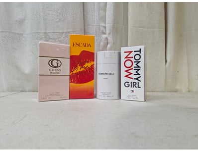 4 x Ladies Perfumes, Guess Iconic, Kenneth Cole, E...
