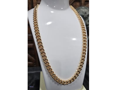 ROSE GOLD PLATED   CUBAN  CHAIN-60CM-8MM 

Total I...