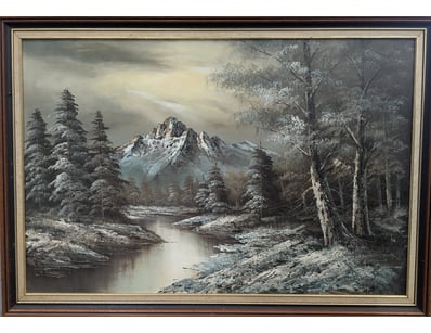 UNKNOWN ARTIST, ORIGINAL OIL PAINTING ON CANVAS, S...