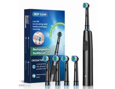 Electric Toothbrush Rotating Brush Ipx7 Travel Fas...