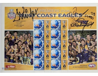2006 WEST COAST EAGLES AFL PREMIERSHIP COMMEMORATI...