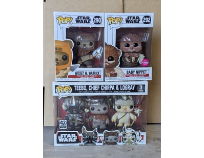 STAR WARS FUNKO POP VINYL COLLECTION - WICKET W. W...
