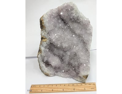2.3 KILO CUT BASE AMETHYST CRYSTAL GEODE FROM BRAZ...