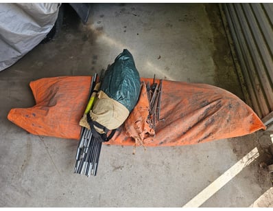 Camping supplies, including poles

Sold as lot

On...
