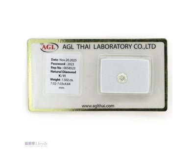 1.502CT CERTIFIED, NATURAL DIAMOND     

Round Bri...