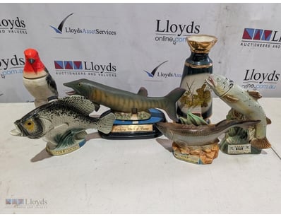 JIM BEAM CERAMIC DECANTER COLLECTION - ANIMAL THEM...