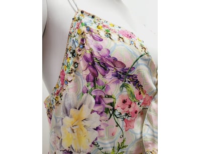 CAMILLA SUNLIGHT SYMPHONY FLORAL LONG DRESS, SIZE ...