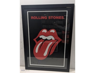 THE ROLLING STONES ICONIC LIPS LOGO FRAMED POSTER
...