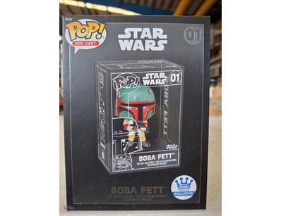 FUNKO POP! DIE-CAST STAR WARS BOBA FETT #01 EXCLUS...