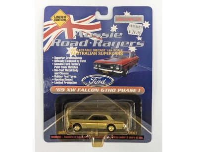 '69 XY FALCON GTHO PHASE 1, FORD MODEL 1:64, AUSSI...