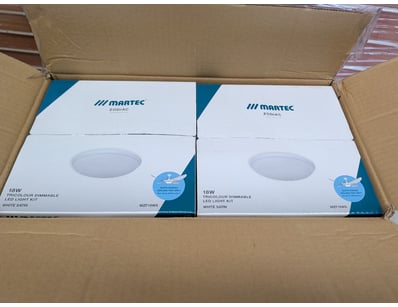 RRP $1,555.08 BULK LOT - QTY x6 Martec 18W Tricolo...