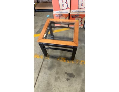Light brown and dark brown coloured Timber style d...