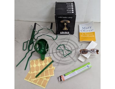 Collection of home and outdoor items, includes out...