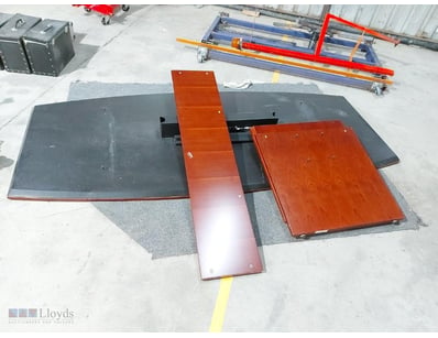 8-Seater Office Table, Timber Style, Brown Finish....