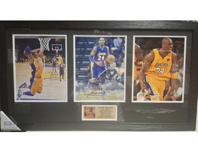 KOBE BRYANT SIGNED & FRAMED NBA PIECE

Kobe Bryant...