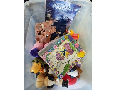 Collectible lot featuring Harry Potter memorabilia...