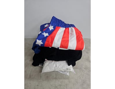 Assorted clothing, sizes unknown

Sold as lot

