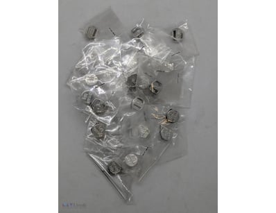 MIXED COLLECTION OF ENGRAVED SILVER COLOURED LOCKE...