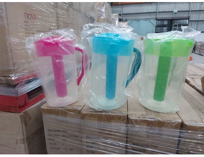 BOX LOT- QTY 3 x  Bulk lot of clear plastic water ...