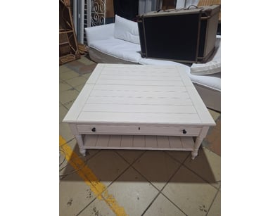 Coffee Table, Timber Style, White Finish

Dimens...