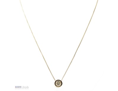 14K YELLOW GOLD, 2.13CT DIAMOND, SOLITAIRE SLIDER ...