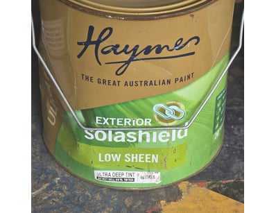 Haymes paint, exterior solashield, low sheen, ultr...