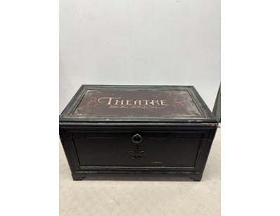 ANTIQUE FRENCH THEATRE STEAMER TRUNK, 200 RUE D'AR...