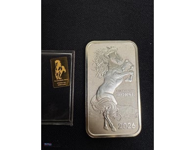 2026 YEAR OF THE HORSE 1OZ 9999 AG AND SCOTTSDALE ...