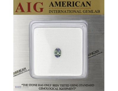 0.80CT CERTIFIED, NATURAL TANZANITE     

Oval Fac...