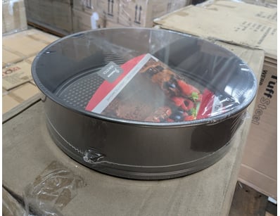 BOX LOT-QTY 12 x Tuff Steel Non-stick Pan.

Non-...