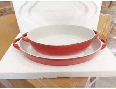 RRP $99 BOX LOT-Nova Webb Set of 2 Oval Ceramic Ba...