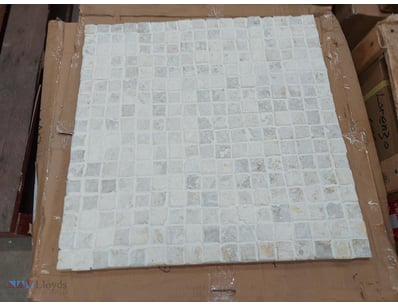 Mosaic wall decoration tile sheet featuring a grid...
