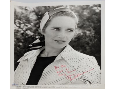 SIGNED PHOTOGRAPH OF LIV ULLMANN WITH CERTIFICATE ...