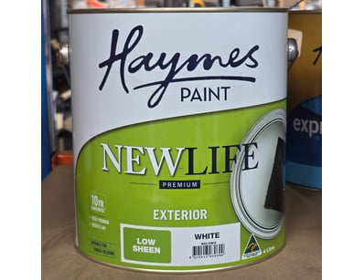 Haymes paint, new life, premium exterior, low shee...
