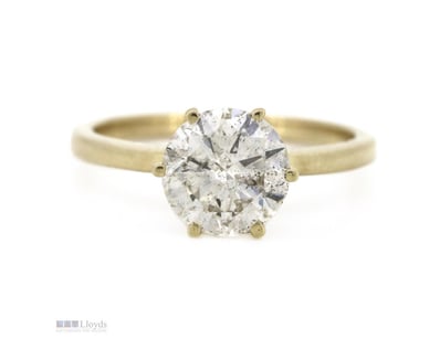 14K YELLOW GOLD, 2.03CT DIAMOND, SOLITAIRE RING.  ...